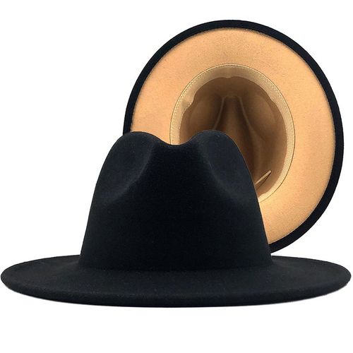 Chapeau Fedora En Feutre Solide Pour Hommes Et Femmes, En Mélange De Laine Artificielle, Style Jazz, 2020