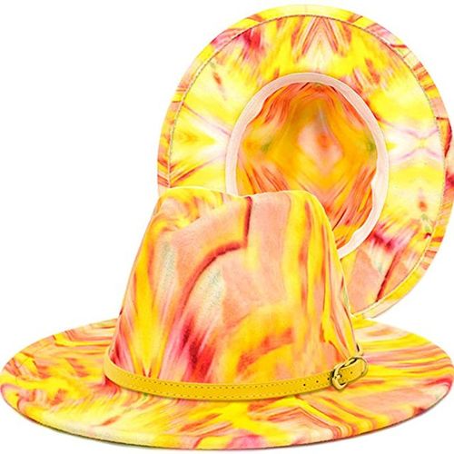 Chapeaux Fedora En Feutre À Large Bord Pour Femmes Et Hommes, Avec Boucle De Ceinture, Pour Spectacle, Jazz, Fête En Plein Air, Vente En Gros