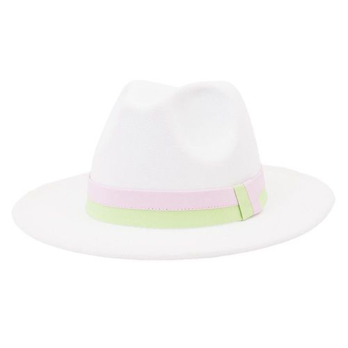 Chapeau De Soleil Pour Femmes Et Hommes, Ceinture En Feutre, Nouvelle Mode, À Large Bord, Casquette Triangulaire, Panama, Vente En Gros