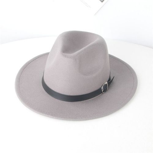 Chapeau En Feutre De Laine Pour Enfants, Simple Face, Jazz Fedora 54cm, Élégant Pour Garçons Et Filles À Large Bord, Casquette Panama Trilby 54cm, Vente En Gros