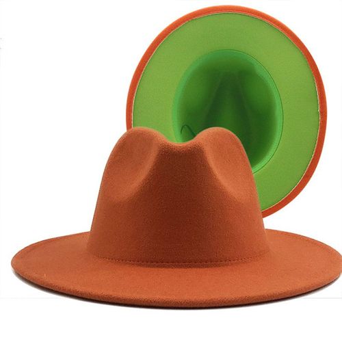Chapeau En Feutre De Laine Violet Pour Hommes Et Femmes, 56-58cm, À Large Bord, Style Jazz Fedora, Nouvelle Collection, Vente En Gros