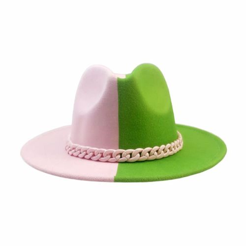 Chapeau Fedoras Patchwork D'été Pour Hommes Et Femmes, Chapeau En Laine À Large Bord, Jazz, Feutre, Casquette Trilby Panama Avec Boucle De Ceinture Fine