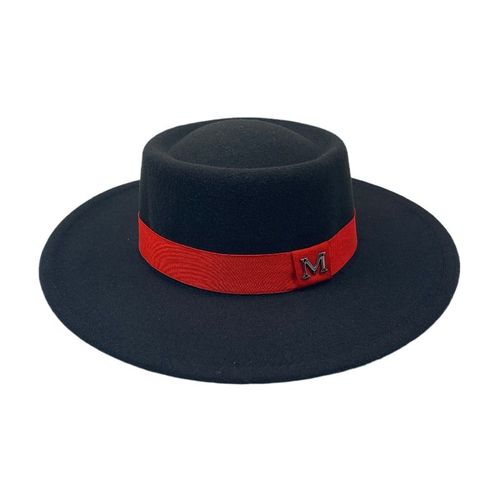 Chapeau De Style Rétro Britannique Pour Femme, En Laine, Style Jazz, Simple, Blanc, Élégant, Couleur Unie, Panama, Automne Et Hiver