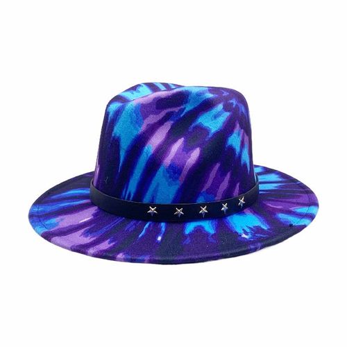 Chapeau À Large Bord En Feutre Pour Hommes Et Femmes, Avec Boucle De Ceinture, Style Panama Classique, Multicolore, Violet