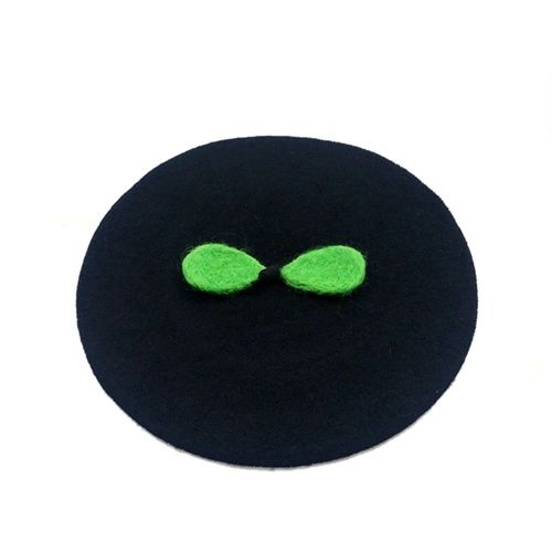 Béret Fait À La Main Pour Femme, Chapeau De Peintre En Feutre, Chaud Et Épais, En Forme De Pois, Pour La Marche En Plein Air, Pour L'automne