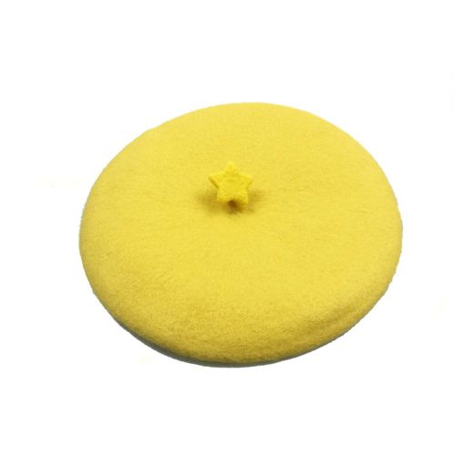 Béret Étoile Jaune Pour Fille, Chapeau D'hiver Mignon Et Décontracté, Casquette De Peintre À La Mode, Chapeau Chaud En Laine Pour Femmes, Vente En Gros, Nouveau 2021