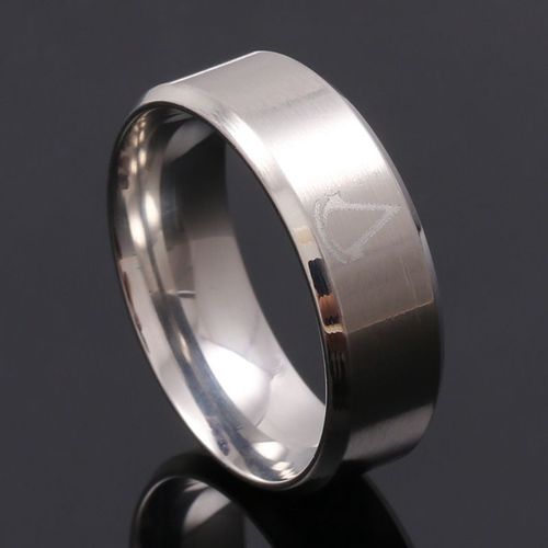 Bague Simple Et Lisse En Titane Et Acier Inoxydable Pour Homme Et Femme, Anneau À La Mode De 8mm, En Noir, Or, Or Rose, Argent