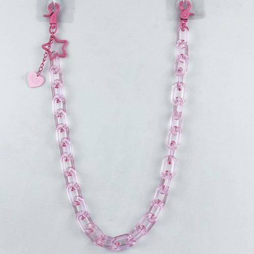 Pendentif Étoile Coeur Transparent En Acrylique, Punk Hip Hop, Porte-Clé Tendance, Couche Unique, Chaîne De Taille Pour Pantalon, Accessoires Pour Vêtements Jeans