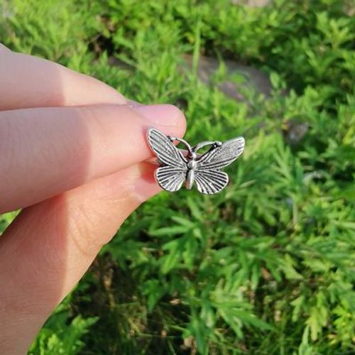 Bagues En Métal Vintage Pour Hommes Et Femmes, Bijoux En Forme De Fleur, Abeille, Fée, Champignon, Papillon, Punk, Crâne, Araignée, Flamme, C¿Ur Brisé, Nouveau