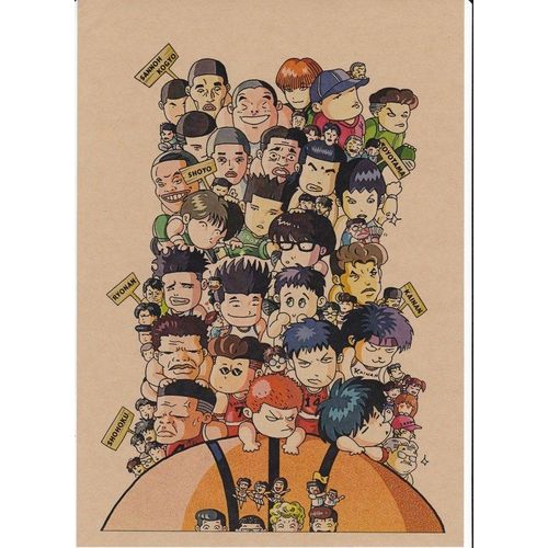 Poster Slam Dunk - A Plat - Format A4 #4273