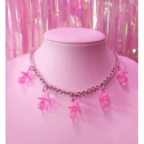 Breloques En Résine Rose Pour Femmes, Nouveau, Créatif, Amusant, Mignon, Sucette, Pendentif, Colliers Pour Femmes, Cadeaux Pour Dames, Mignon, Chokers Tendance, Fête, Bijoux, Y2k