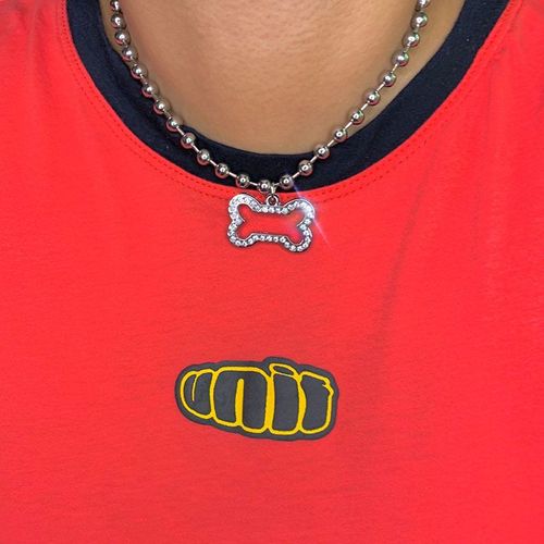 Collier Avec Pendentif En Métal Pour Hommes Et Femmes, Punk, Animal En Cristal, Cool, Mignon, Ras Du Cou, À La Mode, Nouveau