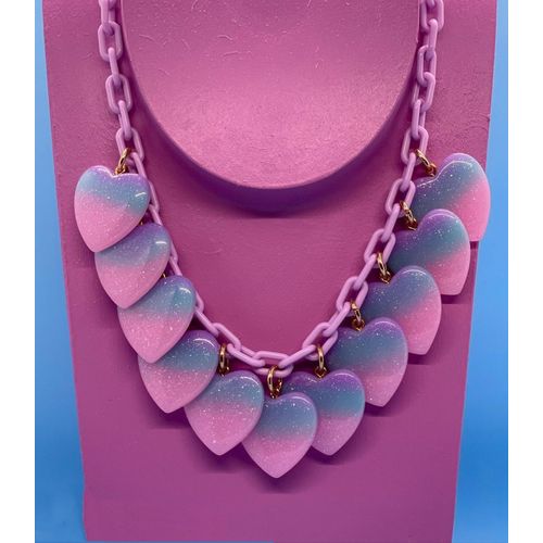 Colliers Pendentifs En Résine Pour Femmes, Chaîne De Cou Unique Colorée, Bijoux Tendance