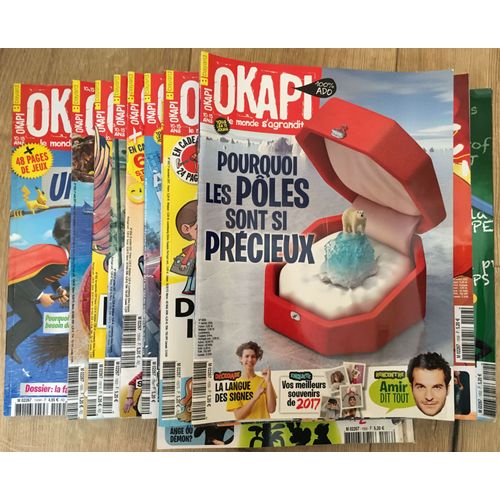 Lot 24 Magazines Okapi 2017-2018 (10-15 Ans)