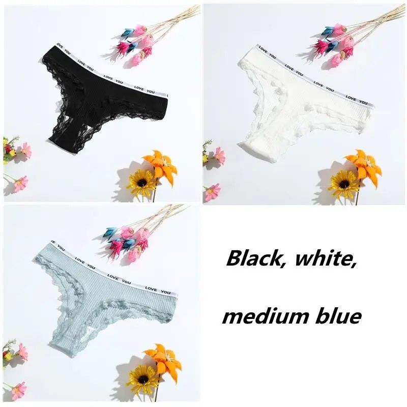 Culotte String Sexy En Coton Pour Femme,Sous-Vtement Fmini...