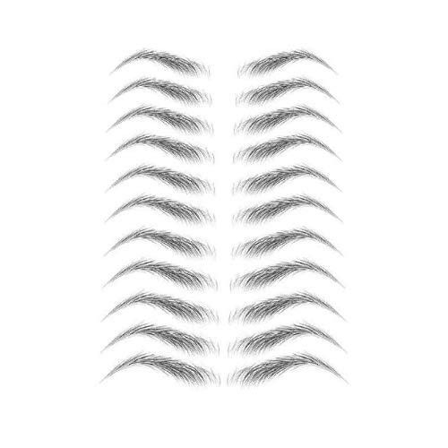 Autocollants Pour Sourcils Faux Tatouage Noir 11 Paires