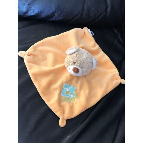 Doudou Plat Ours Orange - Carrefour Cmi Tex Baby - Girafe 20*20cm