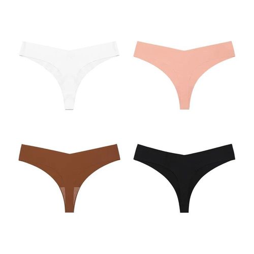 String Invisible Sans Couture Pour Femme,Culotte Respirante,Sous-Vêtement Sexy,2023 - Type [Set 11]-4pcs-S