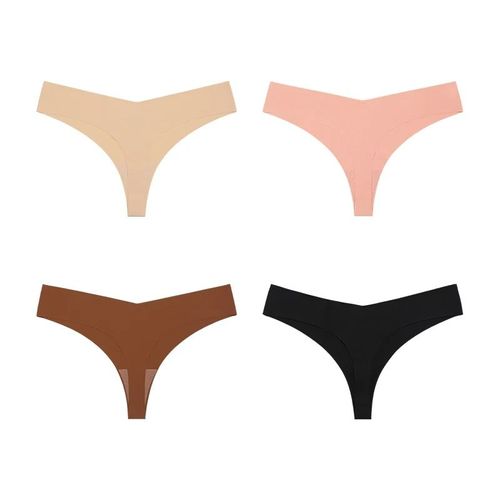 String Invisible Sans Couture Pour Femme,Culotte Respirante,Sous-Vêtement Sexy,2023 - Type [Set 12]-4pcs-M