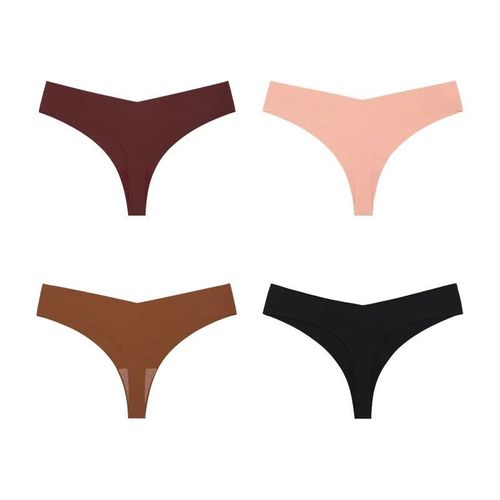 String Invisible Sans Couture Pour Femme,Culotte Respirante,Sous-Vêtement Sexy,2023 - Type [Set 13]-4pcs-M