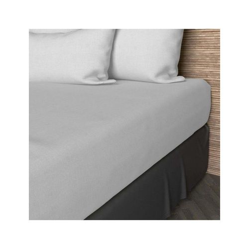 Drap Housse En Coton 140x190 Cm Jersey Blanc, Par Soleil D'ocre
