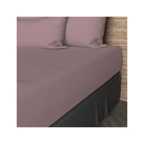 Drap Housse En Coton 90x190 Cm Jersey Vieux Rose, Par Soleil D'ocre