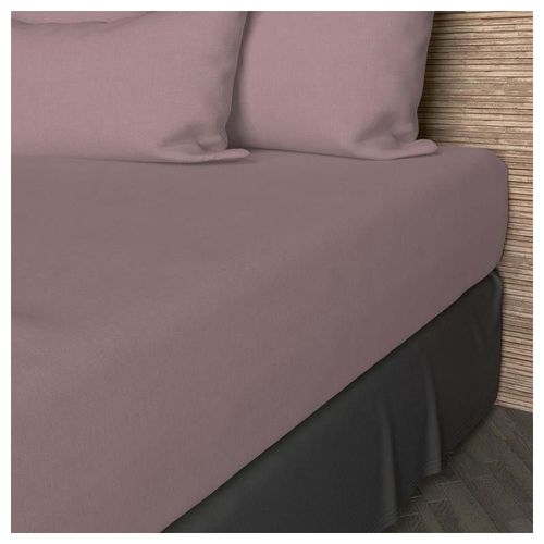 Drap Housse En Coton 140x190 Cm Jersey Vieux Rose, Par Soleil D'ocre