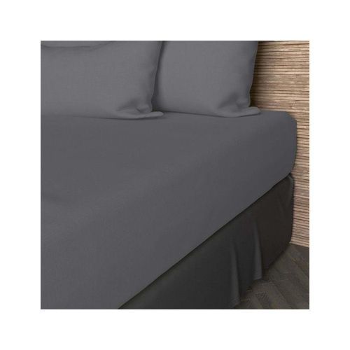Drap Housse En Coton 160x200 Cm Jersey Gris, Par Soleil D'ocre