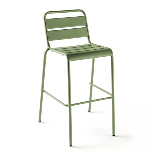 Chaise Haute En Acier Vert Cactus
