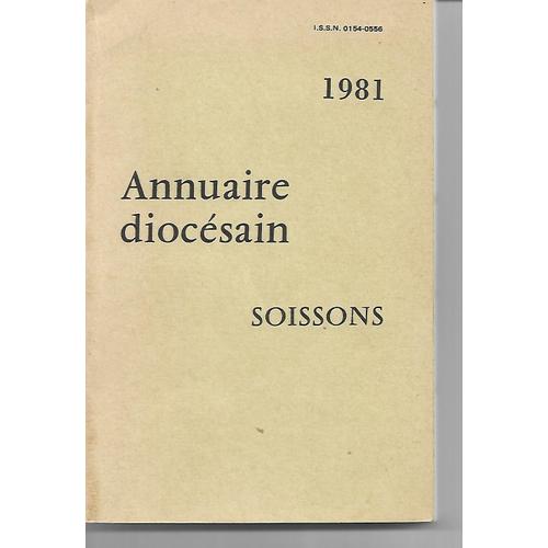 Annuaire Diocésain Soissons 1981 Aisne