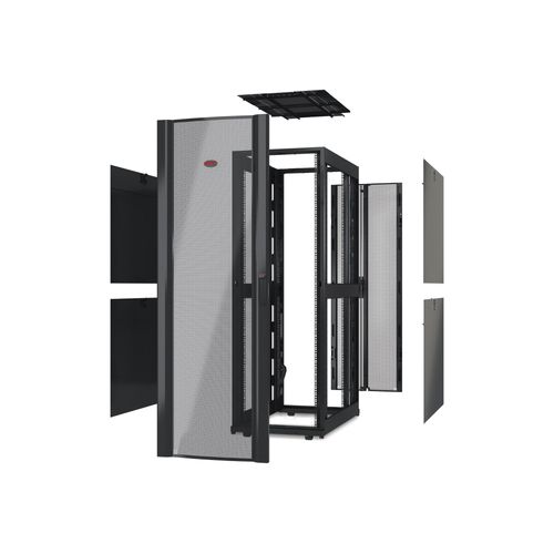 APC NetShelter SX Deep Enclosure Without Sides - Rack armoire - noir - 42U - 19" - Conformité TAA