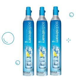 sodastream - lot de 3 cylindres de recharge de gaz