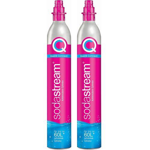 Sodastream - Lot de 2 cylindres de gaz co2 60l quick connect pour machine à gazéifier 2 x cylindre quick connect