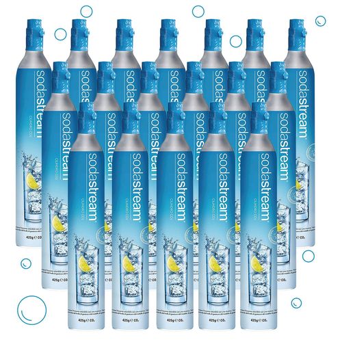 Sodastream - Lot de 18 cylindres de recharge de gaz co2 60l pour machine à gazéifier 18 x cylindre gaz