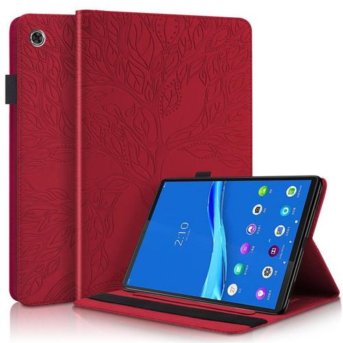 Rx Rouge M10 Plus 10,3 Pouces Coque De Tablette En Relief Avec Arbre 3d Pour Lenovo, Compatible Avec