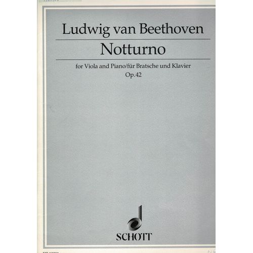 Beethoven -Nocturne Op 42 Alto Et Piano