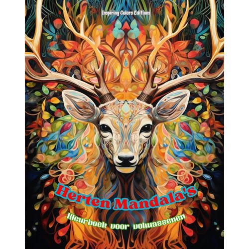 Herten Mandala's | Kleurboek Voor Volwassenen | Ontwerpen Om Creativiteit Te Stimuleren