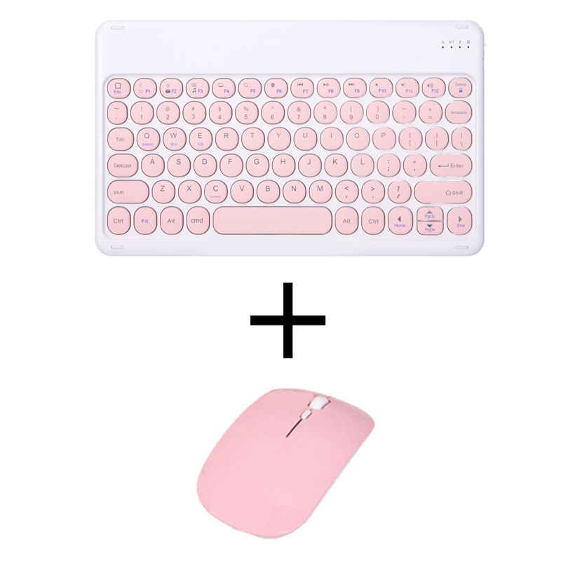 souris clavier rose Clavier hébreu Housse pour clavier sans fil Lenovo Tab M10 FHD Plus 10.3 pouces, housse magnétique pour Touchpad