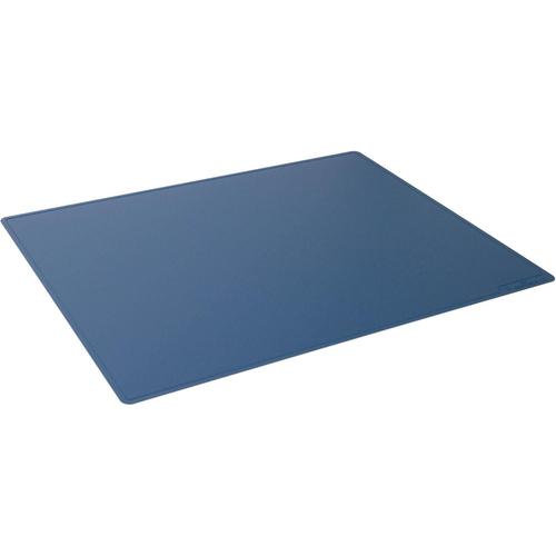 Durable Sous-Main 530 X 400mm Bords Rainur¿S Pp Opaque Bleu Fonce