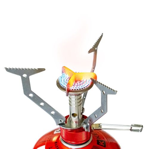 Kit Rechaud gaz pliable compact 4.5 kW pour Bouteille Butane Propane Camping Haute montagne KEMPER