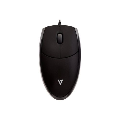 V7 MV3000 - Souris - optique - 3 boutons - filaire - USB - noir