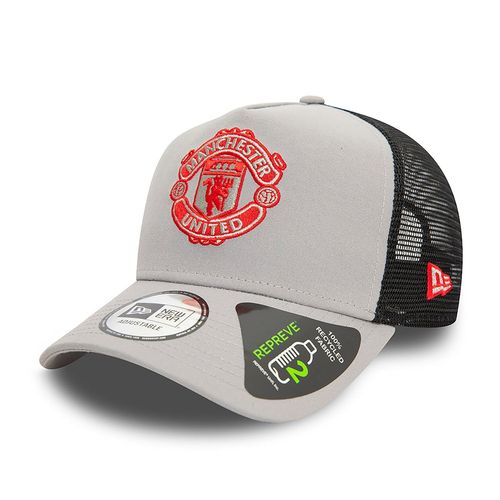 Casquette A-Frame Mesh Trucker Manchester United New Era Gris