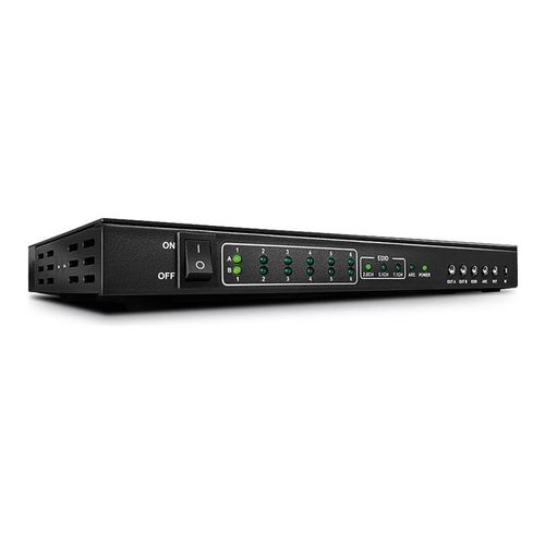 Lindy 6x2 4K HDMI 2.0 UHD Picture in Picture Matrix - Commutateur vidéo/audio - de bureau