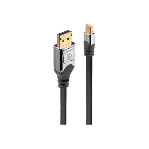 Lindy CROMO - Câble DisplayPort - Mini DisplayPort (M) pour DisplayPort (M) - DisplayPort 1.2 - 1 m - support 4K - gris