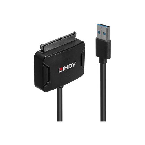 Lindy - Contrôleur de stockage - SATA 6Gb/s - USB 3.1 (Gen 1) - noir