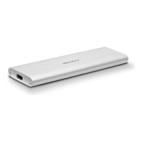 Lindy - Boitier externe - M.2 - M.2 Card - USB 3.1 (Gen 2), USB 3.2 (Gen 2) - argent