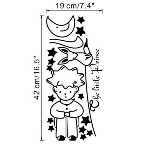 Autocollants Muraux En Vinyle, Étoiles, Lune, Le Petit Prince, Garçon, Art, Décoration Pour La Maison, Stickers Muraux Pour Enfants