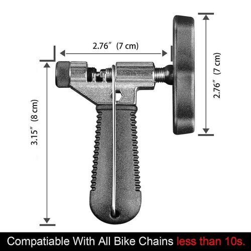 2024 Bike Chain Tool, Universal Speed Chain Link Repair Removal With Backup Stainless Steel Pin, Easy Using Bicycle Chain Splitter Cutter Rivet Remov
