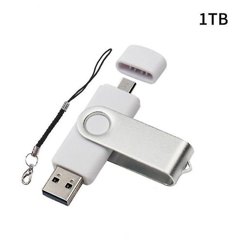 2024 High Speed USB 3.0 OTG Metal 2 In 1 Flash Drives U Drive Flash Drive 2TB Pendrive 1TB