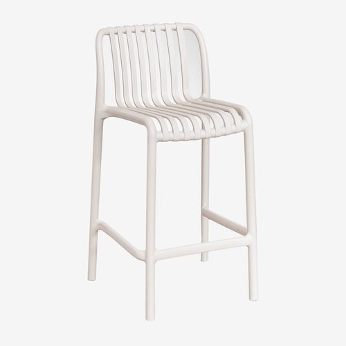 Pack De 2 Tabourets Hauts Empilables Wendell Tapioca Beige ¿65 Cm